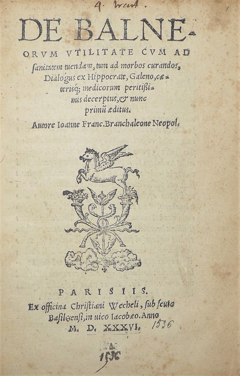De balneorum utilitate cum ad sanitatem tuendam, tum ad morbos curandos,